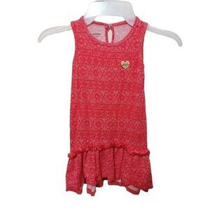 Juicy couture toddlers 24m sleeveless flowy pink pattern dress